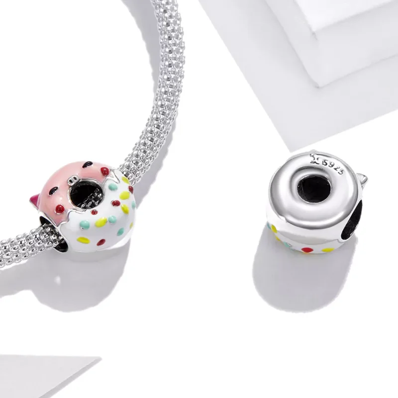(immagine per) Charm tipo Pandora Ciambelle Piggy - SCC1879 - Visualizza 4