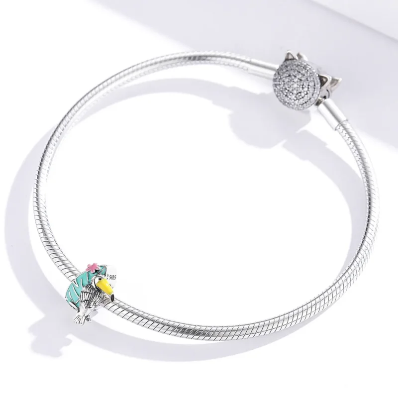 (immagine per) Charm tipo Pandora Cicogna - SCC1531 - Visualizza 3