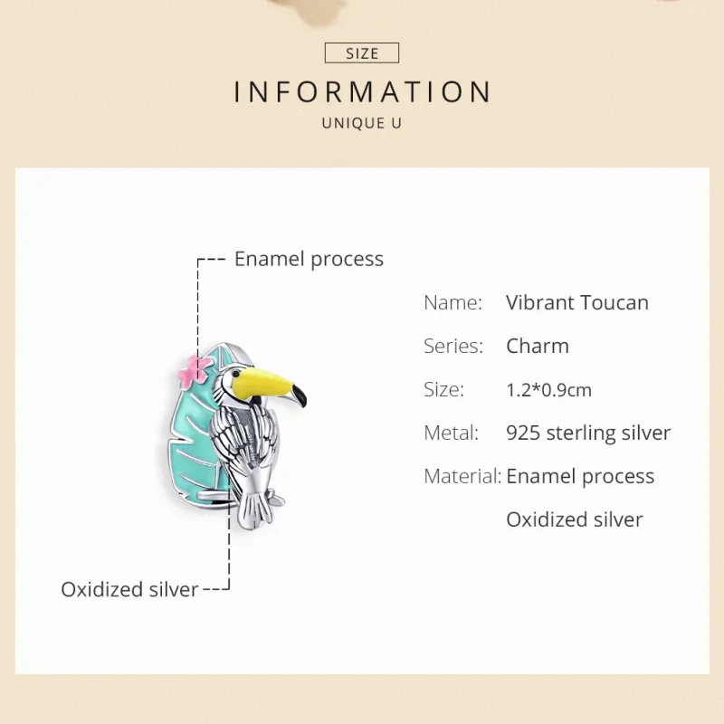 (immagine per) Charm tipo Pandora Cicogna - SCC1531 - Visualizza 6