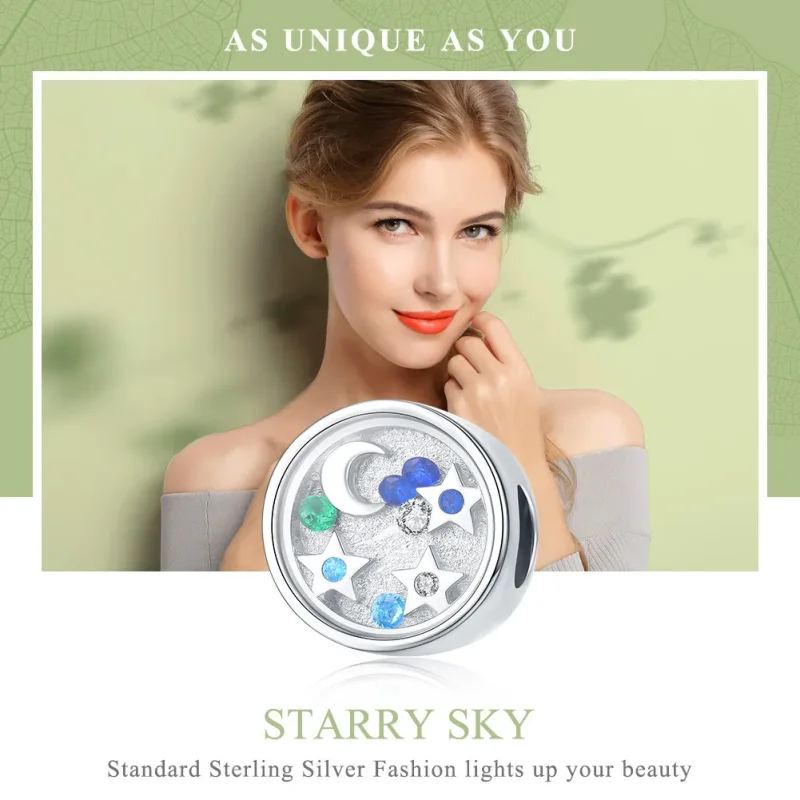 (immagine per) Charm tipo Pandora Cielo stellato - BSC042 - Visualizza 6