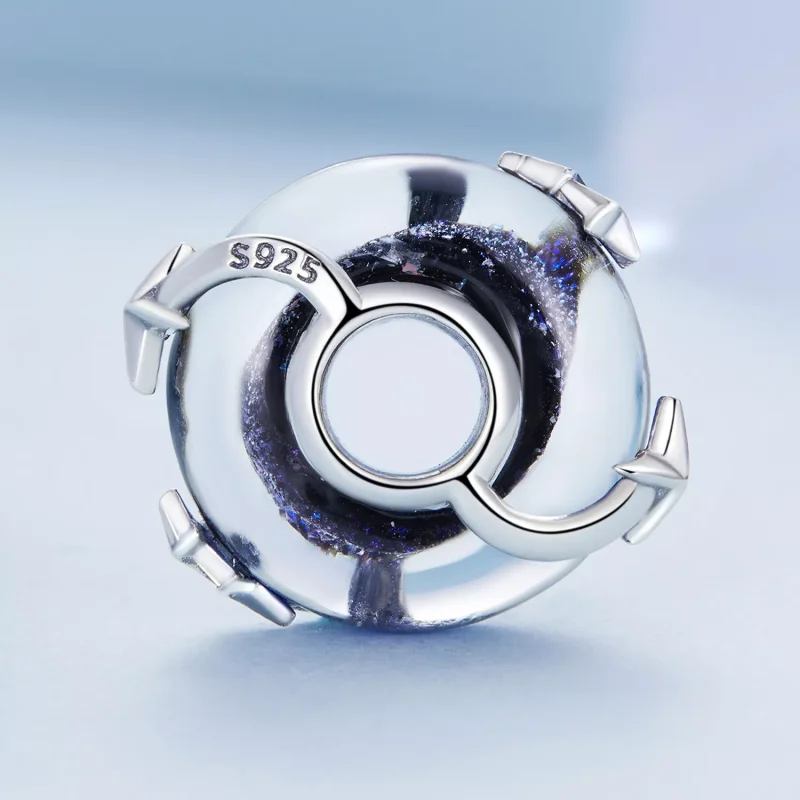(immagine per) Charm tipo Pandora Cielo stellato di vetro - BSC682 - Visualizza 3