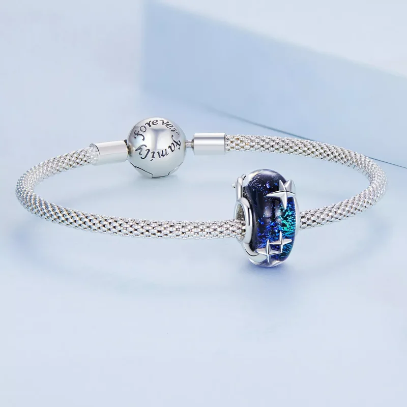 (immagine per) Charm tipo Pandora Cielo stellato di vetro - BSC682 - Visualizza 5
