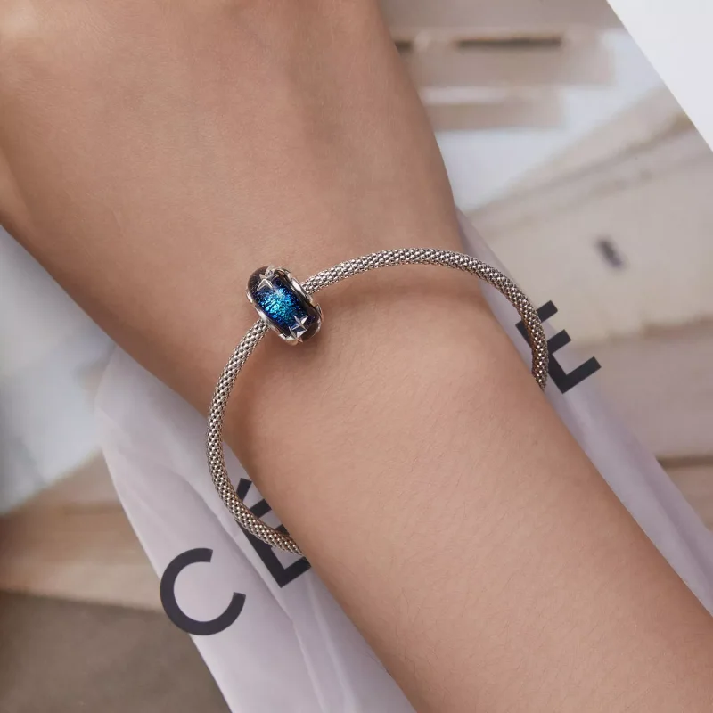 (immagine per) Charm tipo Pandora Cielo stellato di vetro - BSC682 - Visualizza 6