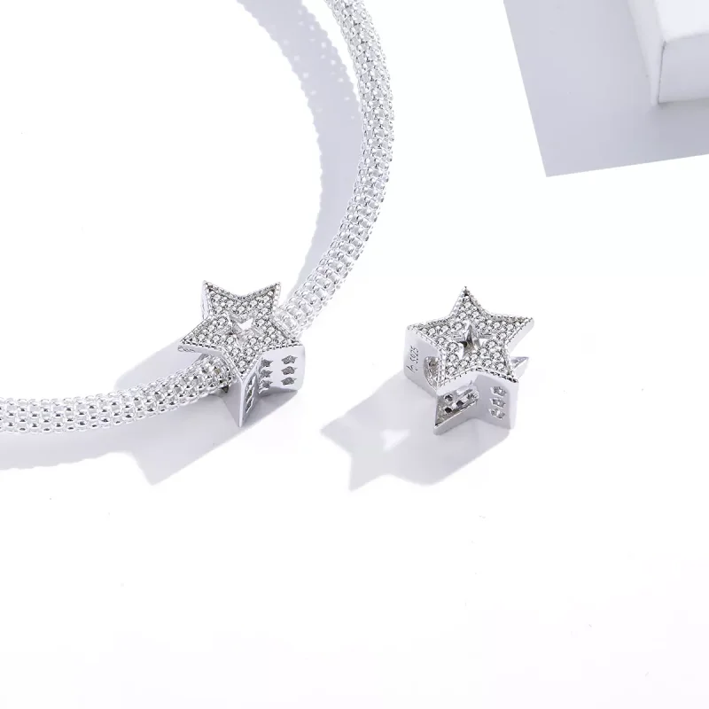 (immagine per) Charm tipo Pandora Cielo stellato splendente - BSC210 - Visualizza 3