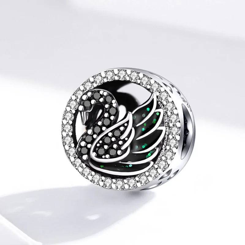 (immagine per) Charm tipo Pandora Cigno nero - SCC1342 - Visualizza 2