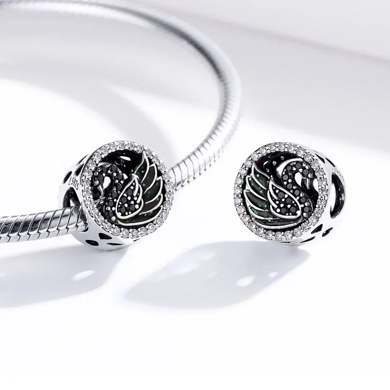 (immagine per) Charm tipo Pandora Cigno nero - SCC1342 - Visualizza 4
