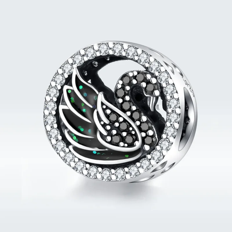 (immagine per) Charm tipo Pandora Cigno nero - SCC1342 - Visualizza 5
