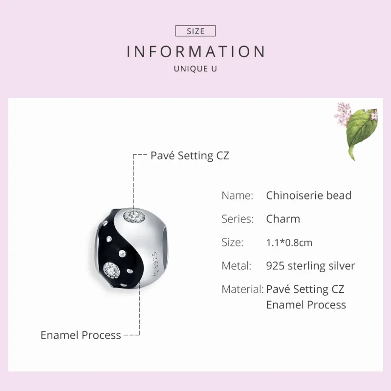 (immagine per) Charm tipo Pandora Cineserie Yin Yang - BSC192 - Visualizza 7