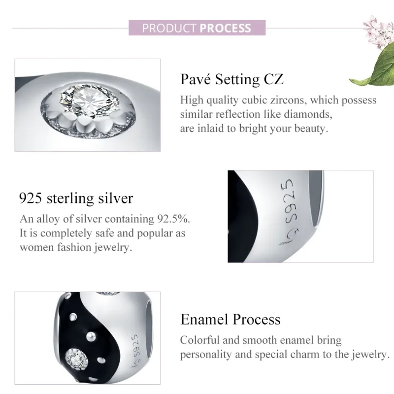 (immagine per) Charm tipo Pandora Cineserie Yin Yang - BSC192 - Visualizza 8