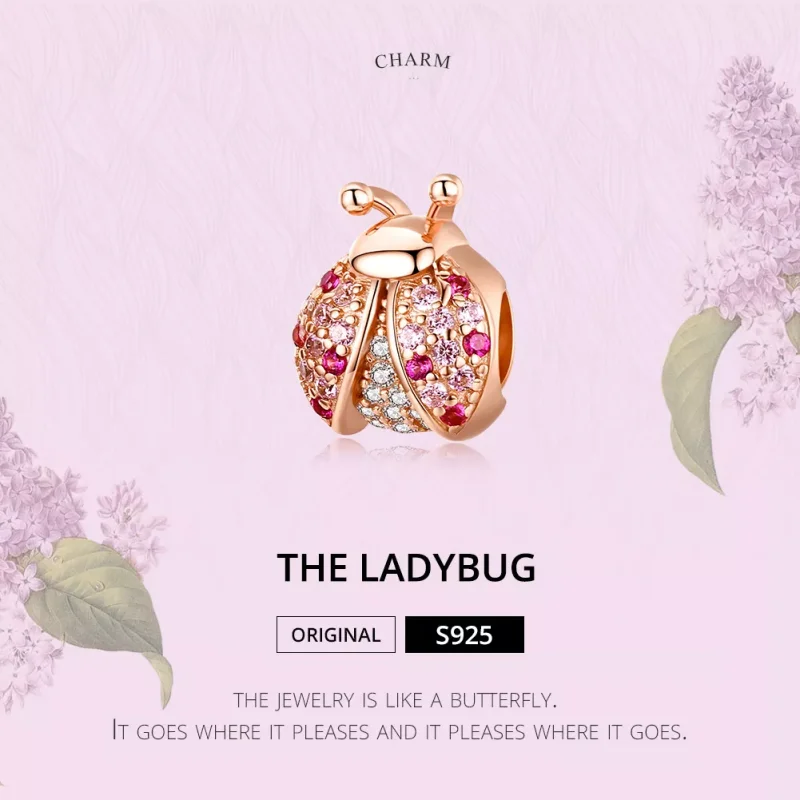 (immagine per) Charm tipo Pandora Coccinella - SCC1120-C - Visualizza 2