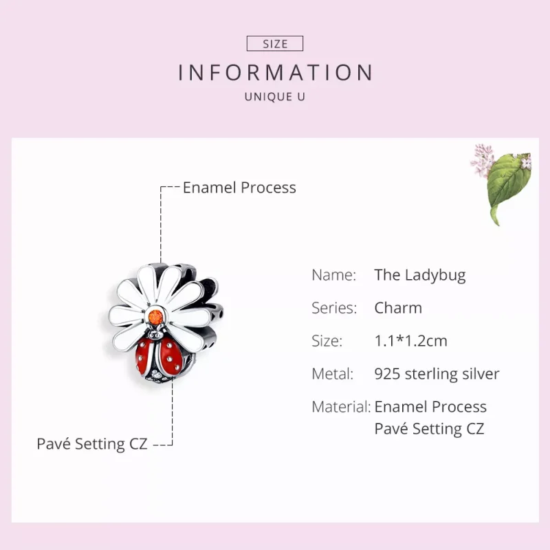 (immagine per) Charm tipo Pandora Coccinella - SCC1276 - Visualizza 3