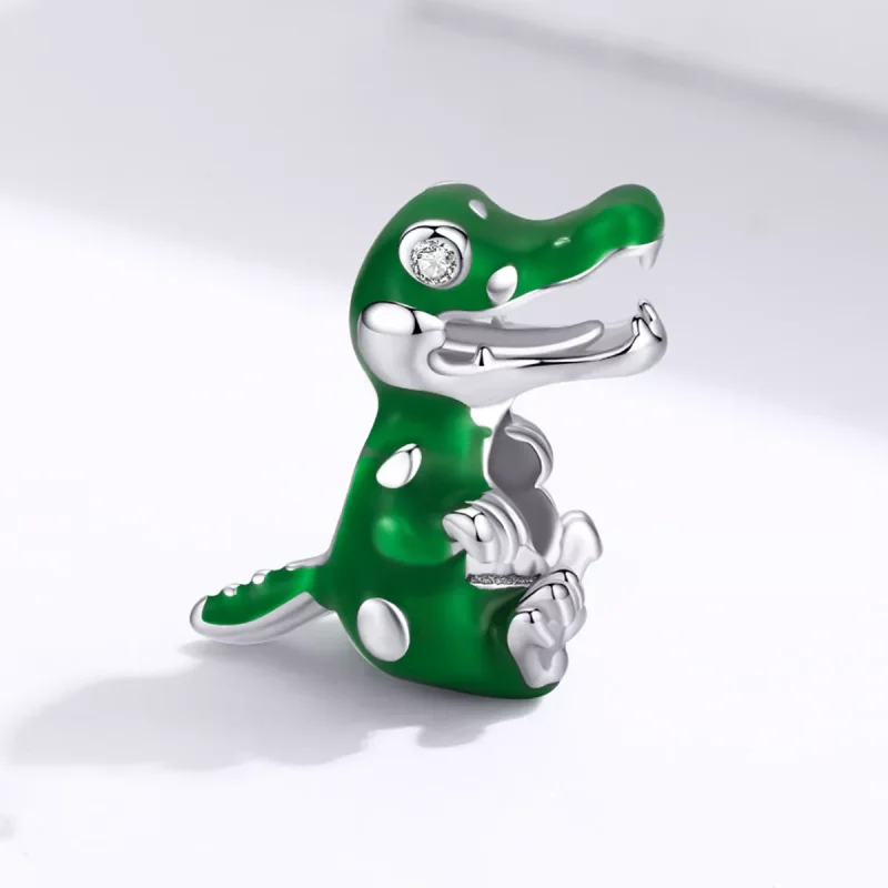 (immagine per) Charm tipo Pandora Coccodrillo bambino - BSC190 - Visualizza 2