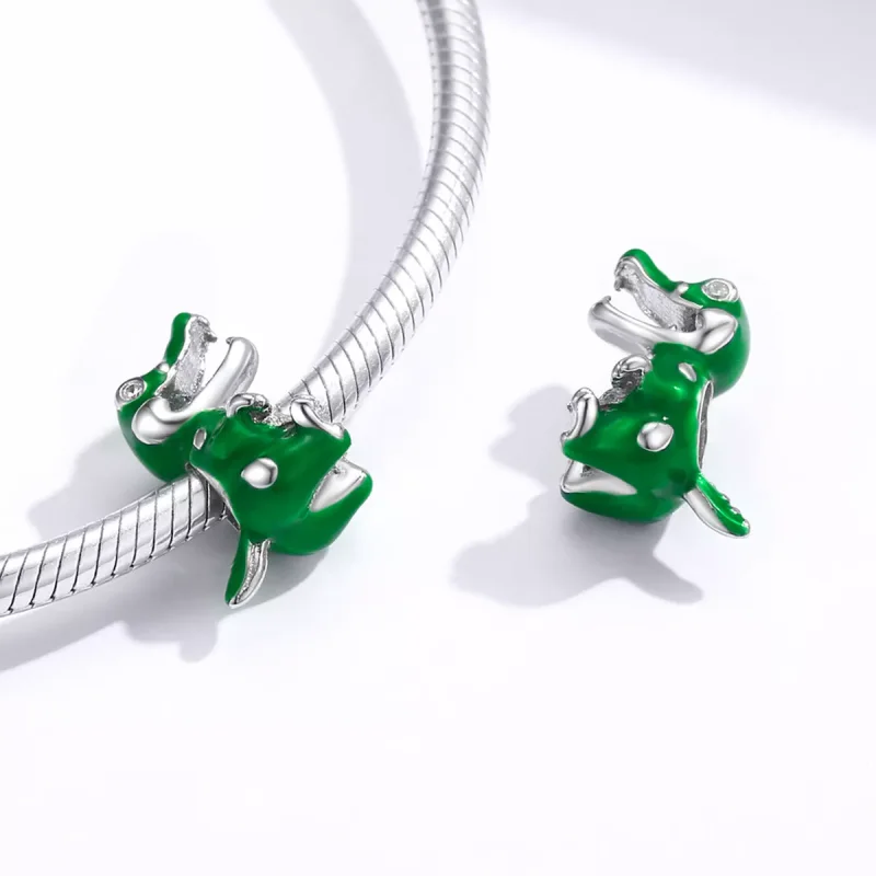 (immagine per) Charm tipo Pandora Coccodrillo bambino - BSC190 - Visualizza 4