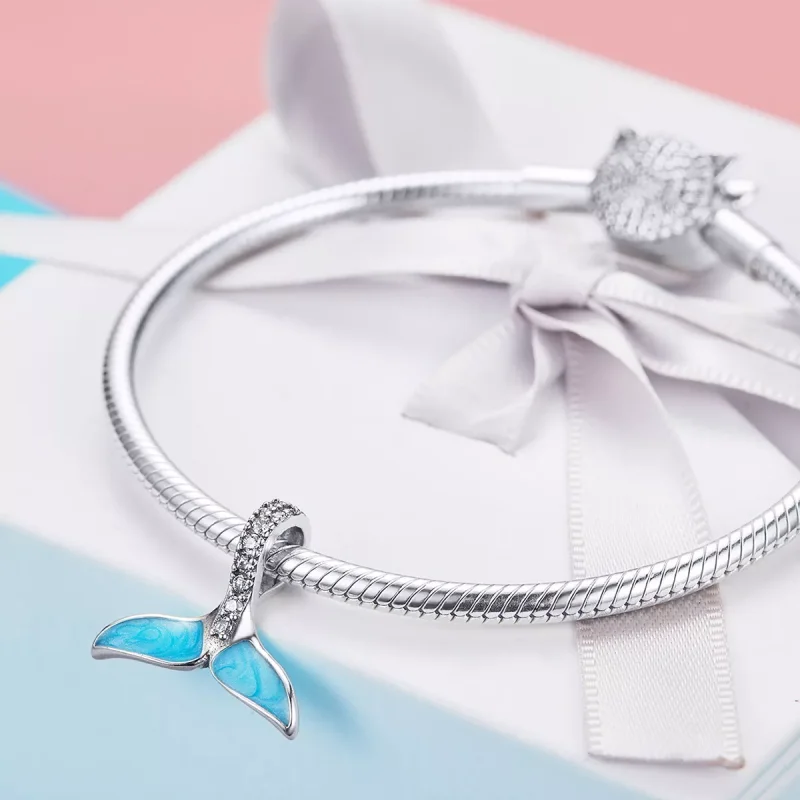 (immagine per) Charm tipo Pandora Coda di pesce blu - SCC1067 - Visualizza 3