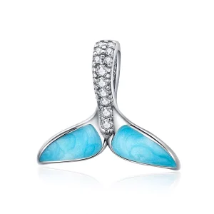 (immagine per) Charm tipo Pandora Coda di pesce blu - SCC1067