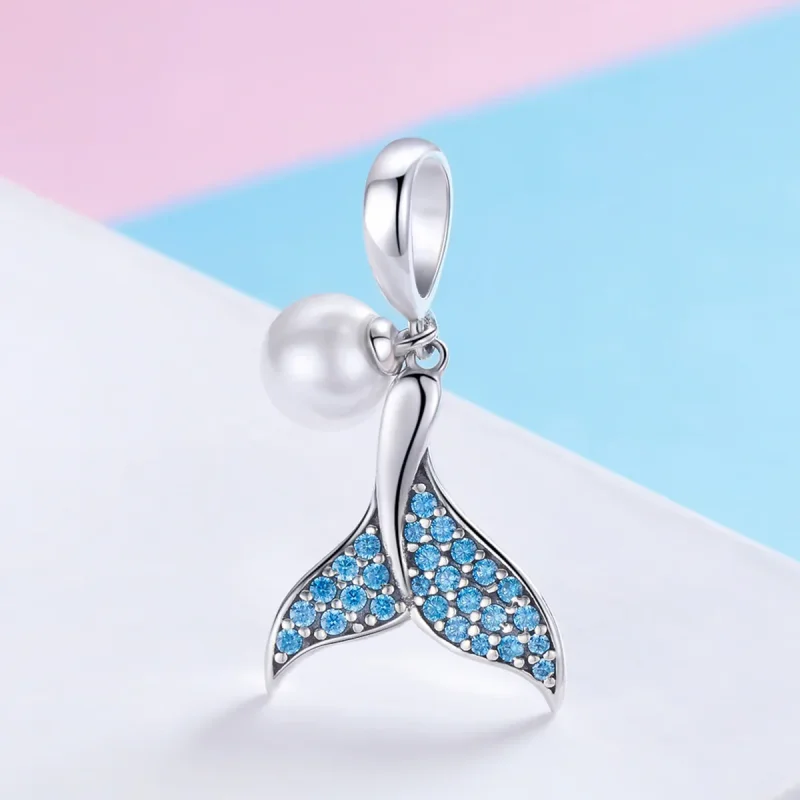 (immagine per) Charm tipo Pandora Coda di sirena con perline - SCC877 - Visualizza 2