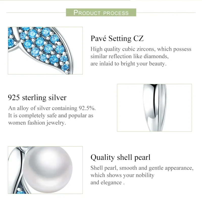 (immagine per) Charm tipo Pandora Coda di sirena con perline - SCC877 - Visualizza 6
