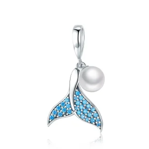 (immagine per) Charm tipo Pandora Coda di sirena con perline - SCC877