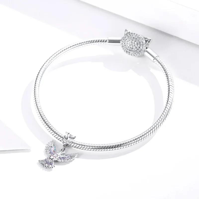 (immagine per) Charm tipo Pandora Colomba della pace - BSC295 - Visualizza 3