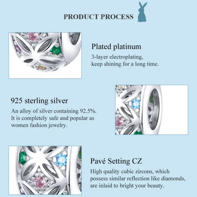 (immagine per) Charm tipo Pandora Colorato - BSC224 - Visualizza 7
