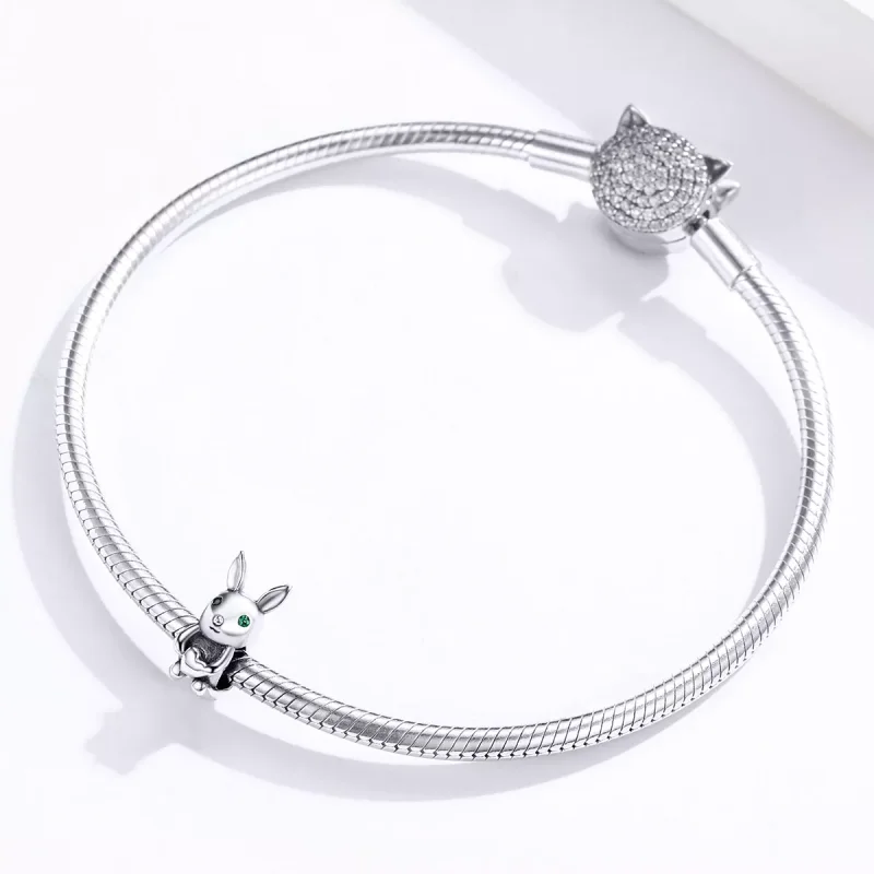 (immagine per) Charm tipo Pandora Coniglio carino - BSC169 - Visualizza 3