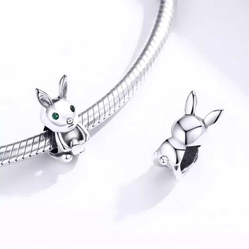 (immagine per) Charm tipo Pandora Coniglio carino - BSC169 - Visualizza 4