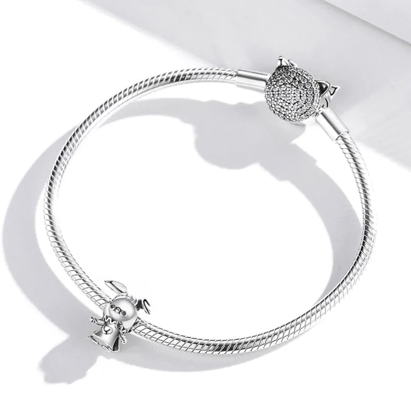 (immagine per) Charm tipo Pandora Coniglio giocoso - SCC1867 - Visualizza 3