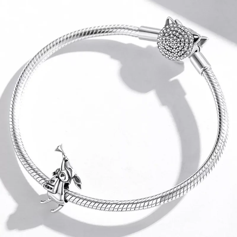 (immagine per) Charm tipo Pandora Coniglio giocoso - SCC2045 - Visualizza 3