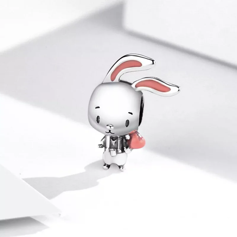 (immagine per) Charm tipo Pandora Coniglio vitale - SCC2012 - Visualizza 2