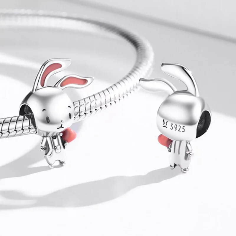 (immagine per) Charm tipo Pandora Coniglio vitale - SCC2012 - Visualizza 4