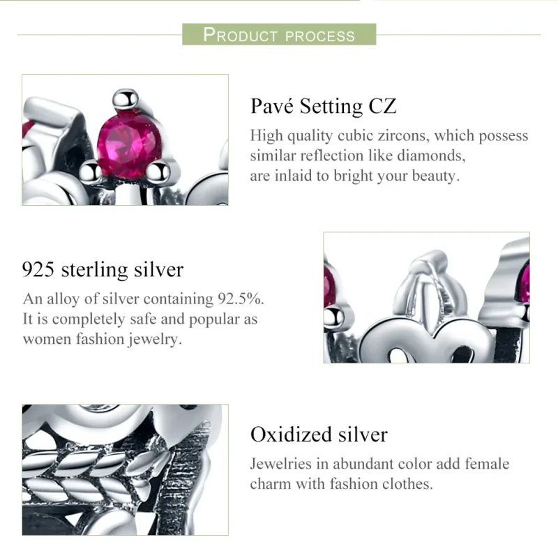 (immagine per) Charm tipo Pandora Corona del Re - SCC776 - Visualizza 7