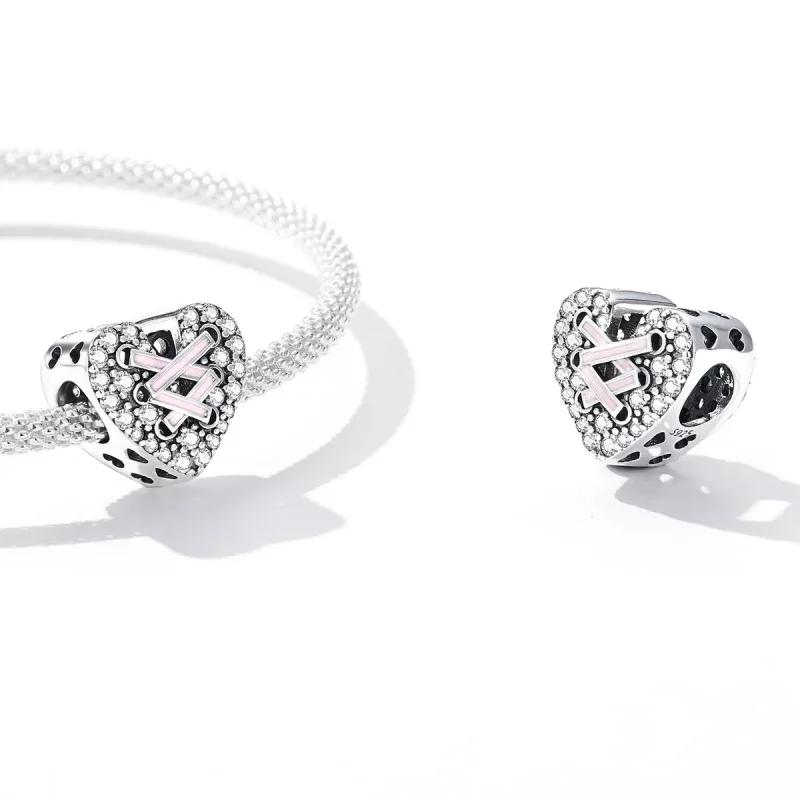 (immagine per) Charm tipo Pandora Cravatta Amore - SCC2204 - Visualizza 4
