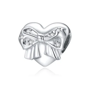 (immagine per) Charm tipo Pandora Cravattino e cuore d'amore - BSC381