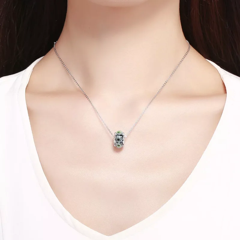 (immagine per) Charm tipo Pandora Crisantemo ciano - SCC1011 - Visualizza 5