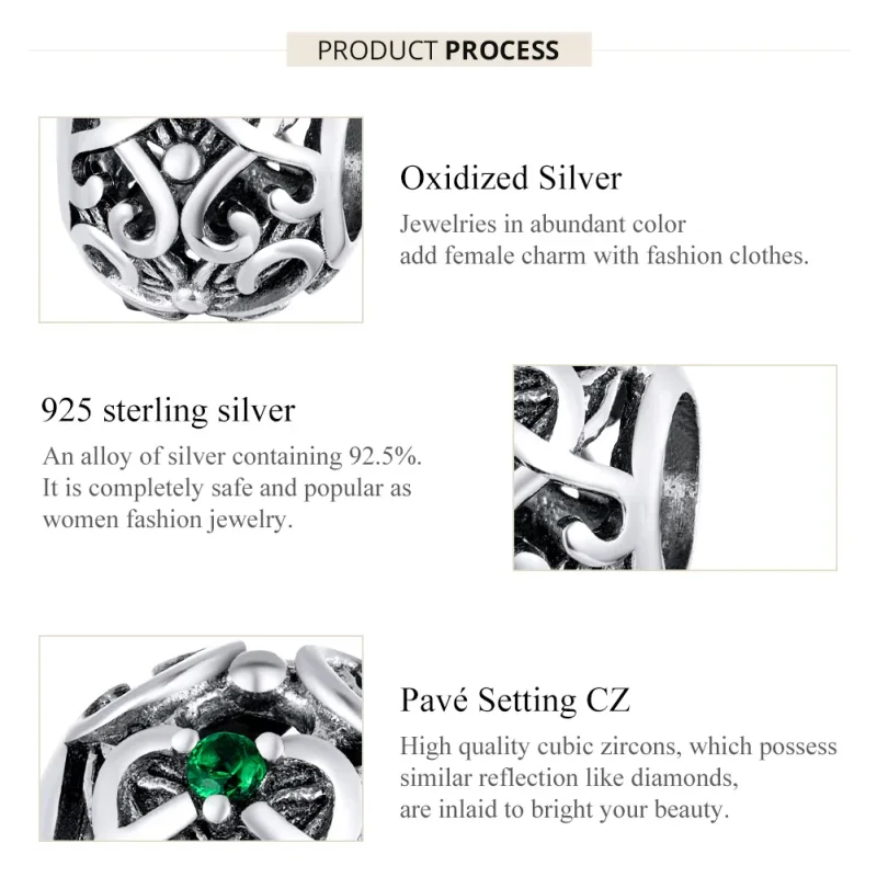 (immagine per) Charm tipo Pandora Croce d'epoca - SCC1511 - Visualizza 7
