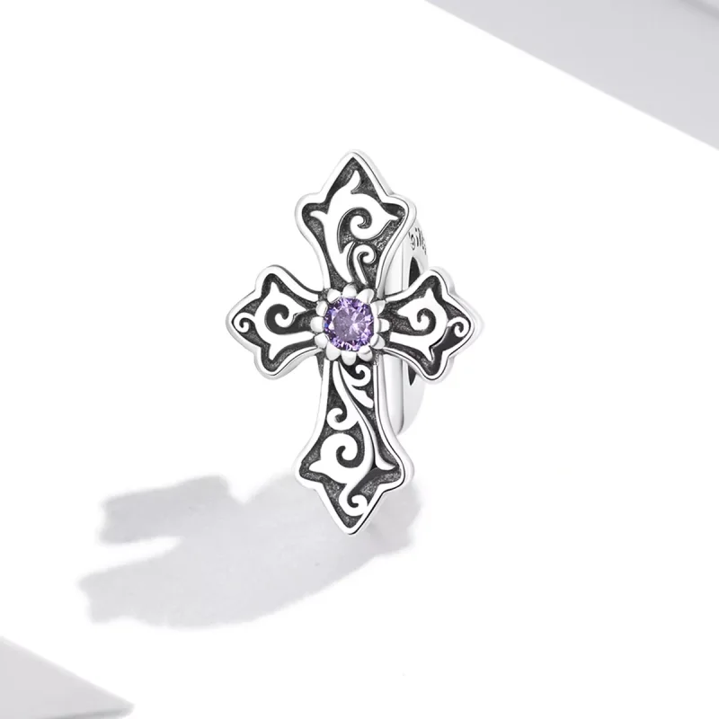 (immagine per) Charm tipo Pandora Croce modello retrò - BSC583 - Visualizza 2