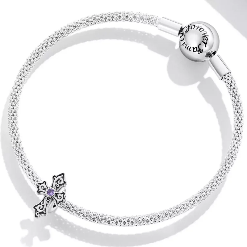(immagine per) Charm tipo Pandora Croce modello retrò - BSC583 - Visualizza 3