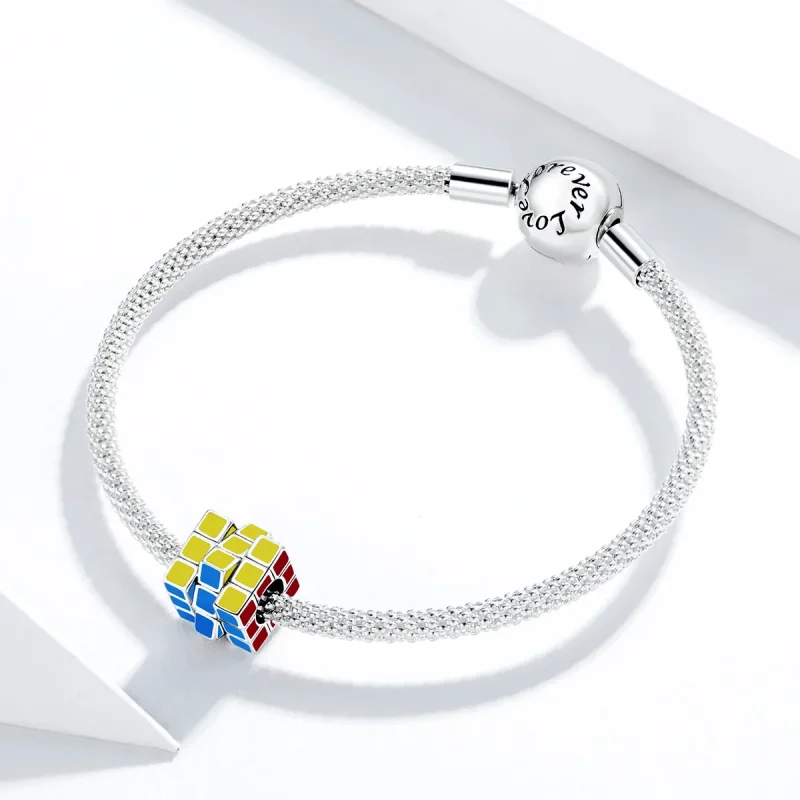 (immagine per) Charm tipo Pandora Cubo colorato - SCC1640 - Visualizza 3