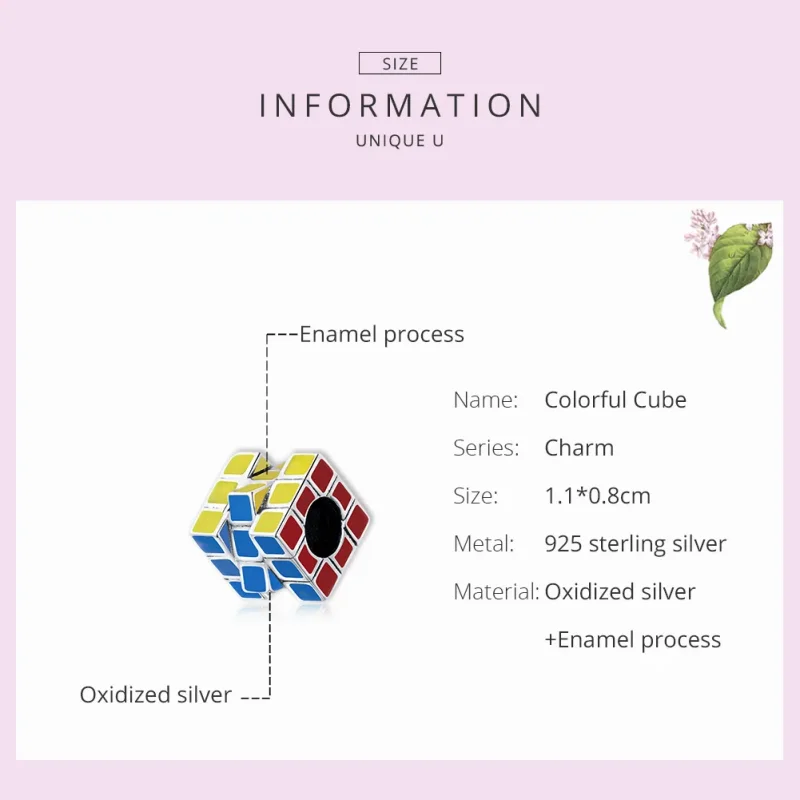 (immagine per) Charm tipo Pandora Cubo colorato - SCC1640 - Visualizza 7