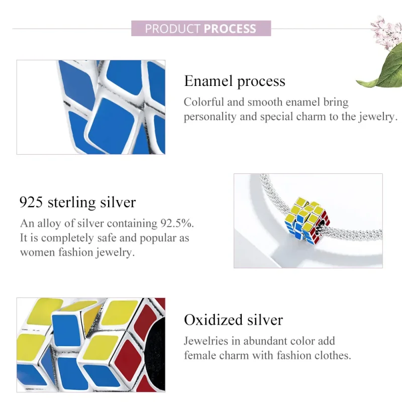 (immagine per) Charm tipo Pandora Cubo colorato - SCC1640 - Visualizza 8