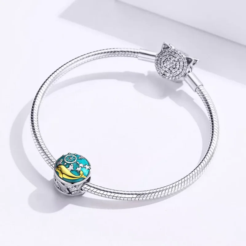 (immagine per) Charm tipo Pandora Cucciolo di balena - SCC1296 - Visualizza 3