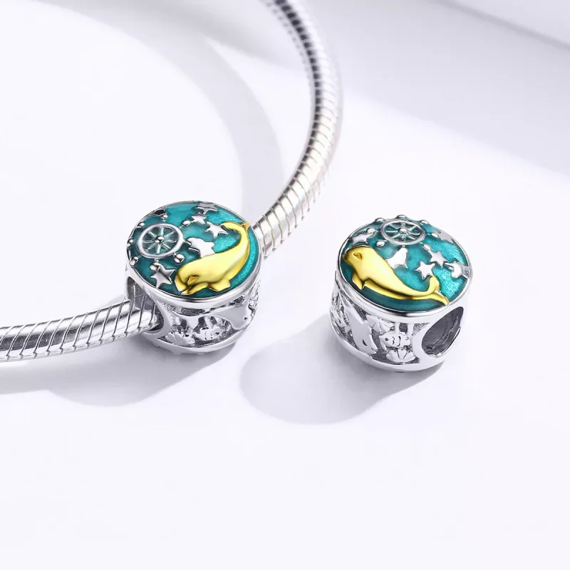 (immagine per) Charm tipo Pandora Cucciolo di balena - SCC1296 - Visualizza 4