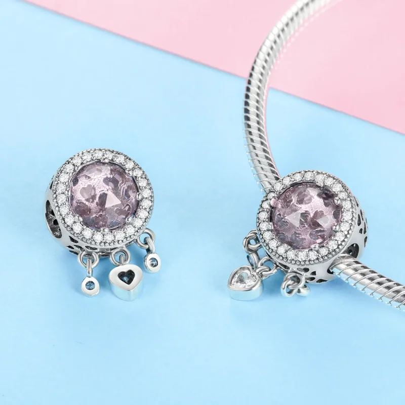 (immagine per) Charm tipo Pandora Cuore brillante - SCC998 - Visualizza 3