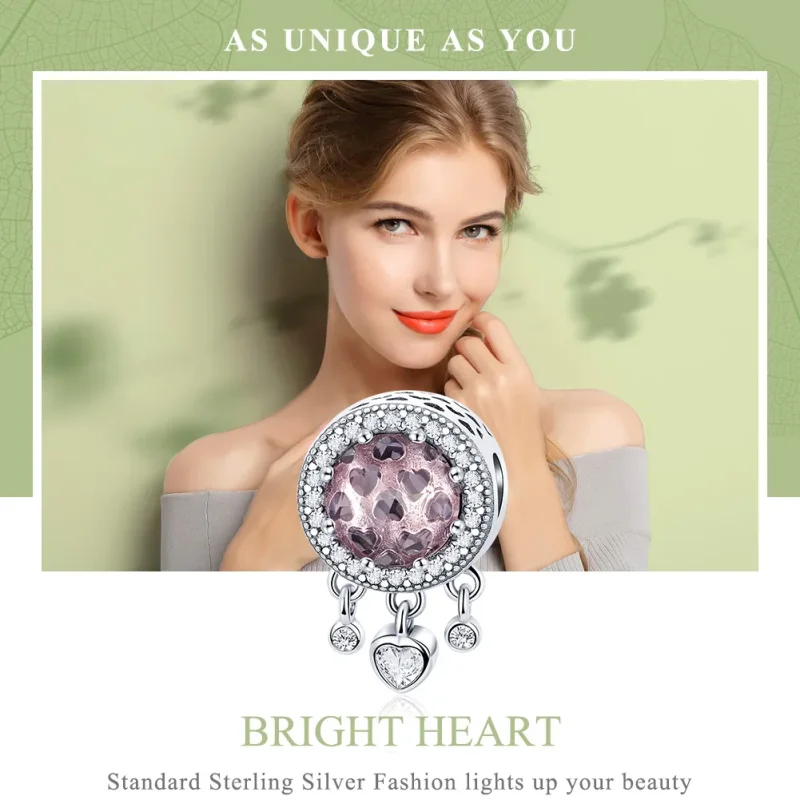 (immagine per) Charm tipo Pandora Cuore brillante - SCC998 - Visualizza 6