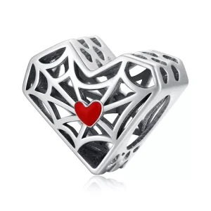 (immagine per) Charm tipo Pandora Cuore della ragnatela - SCC1958