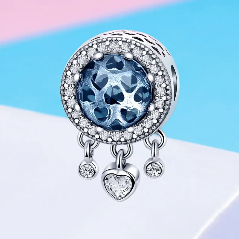 (immagine per) Charm tipo Pandora Cuore di cristallo luminoso - SCC724 - Visualizza 4