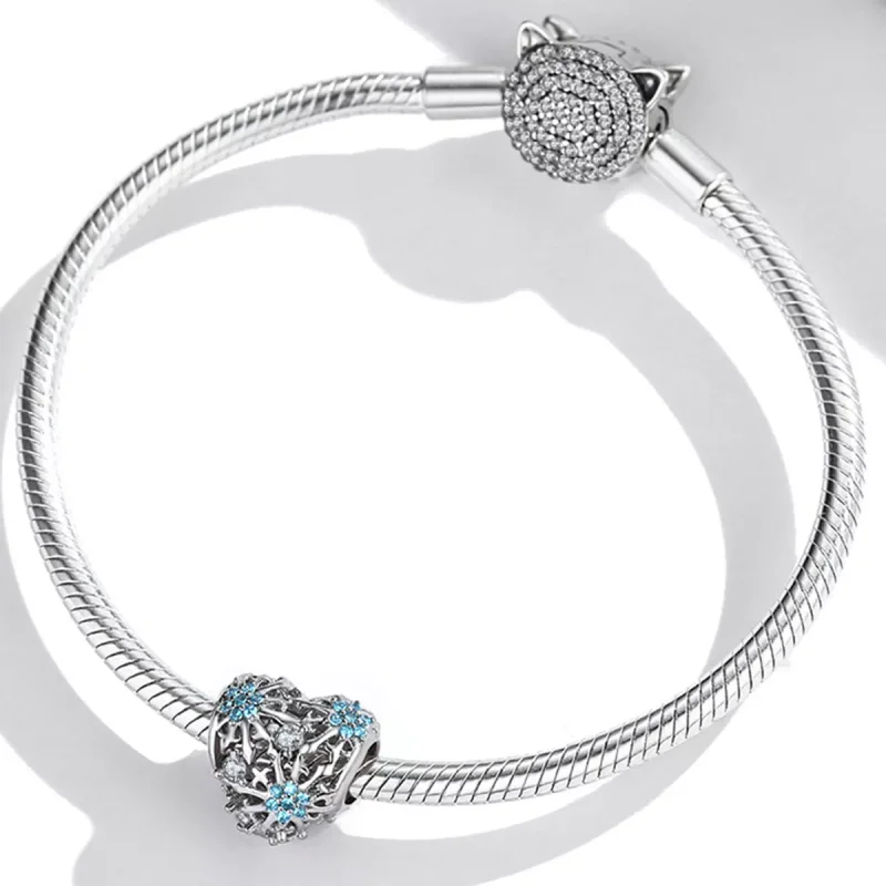 (immagine per) Charm tipo Pandora Cuore di fiocco di neve - BSC530 - Visualizza 3