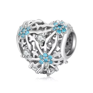 (immagine per) Charm tipo Pandora Cuore di fiocco di neve - BSC530