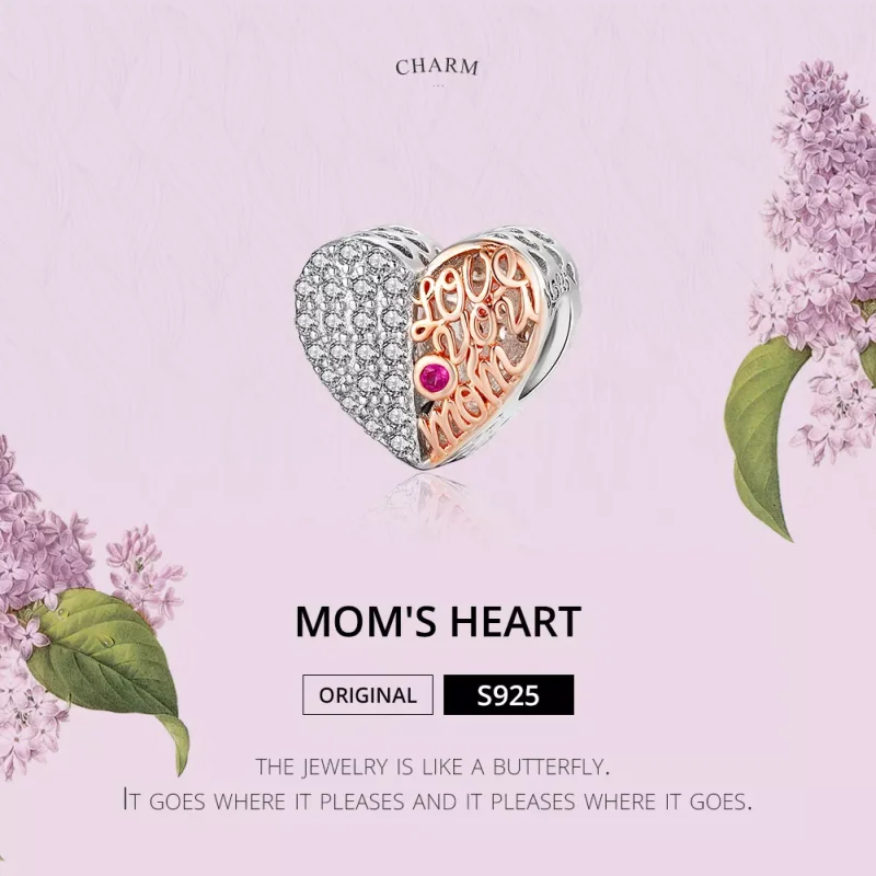 (immagine per) Charm tipo Pandora Cuore di mamma - SCC1173 - Visualizza 2