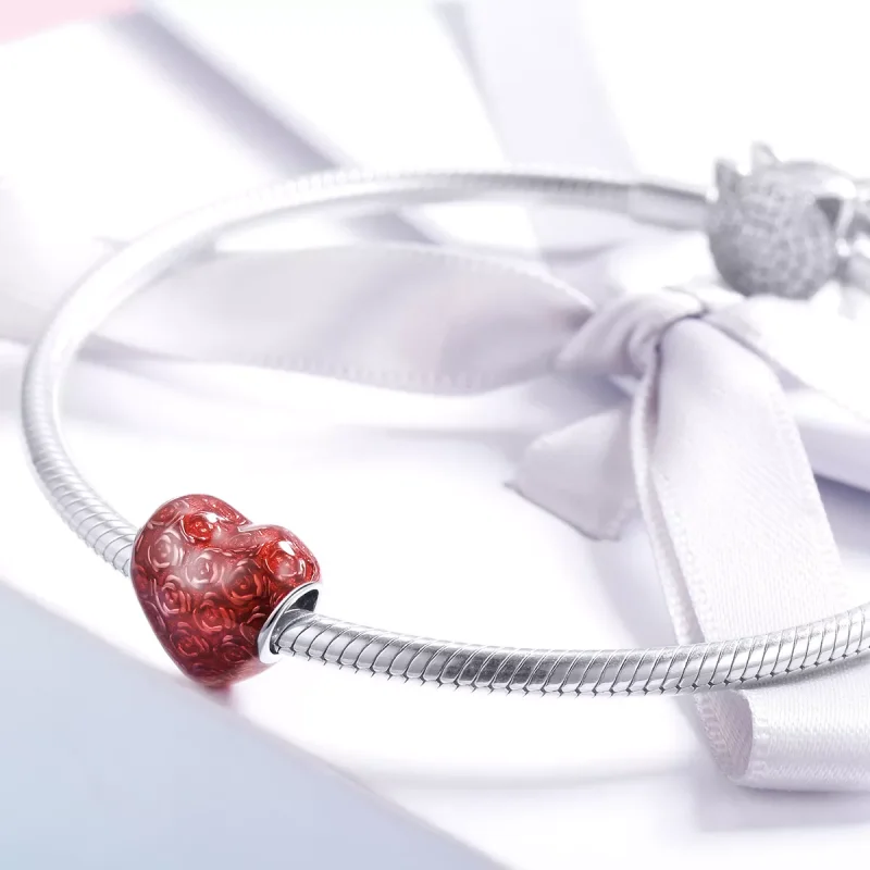 (immagine per) Charm tipo Pandora Cuore di rosa - SCC1064 - Visualizza 3